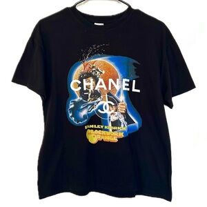 Chanel clockwork orange Stanley Kubrick vintage 90s double sided tee
